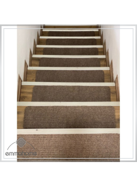 New Carpet Stair Treads NON-SLIP MACHINE WASHABLE Mats, 20x67cm, Rubberback