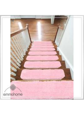 Microfiber Carpet Stair Treads NON-SLIP MACHINE WASHABLE Mats/Rugs, 20x55cm