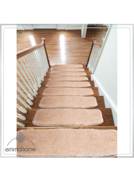 Microfiber Carpet Stair Treads NON-SLIP MACHINE WASHABLE Mats/Rugs, 20x55cm