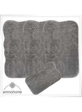ROMANY GYPSY CARAVAN WASHABLE RUGS 4pcs SET MAT, SOFT SUNFLOWER 25mm Thickness, Medium 75x125cm