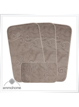 ROMANY GYPSY CARAVAN WASHABLE 4PCS MAT SET, CARAVAN TOURER SIZE 67X120CM, Lilly
