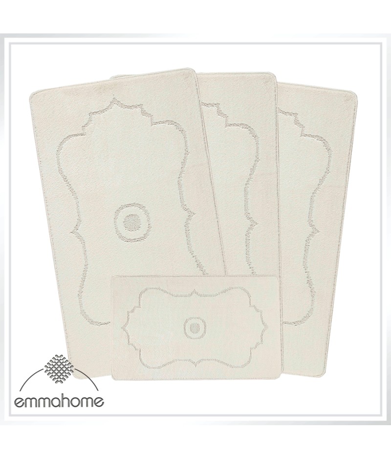 ROMANY GYPSY WASHABLE 4PCS MAT/RUG SET, CARAVAN/MOBILE HOME TOURER SIZES, 67X120CM, Hilal ROMANY GYPSY WASHABLE 4PCS MAT/RUG SET, CARAVAN/MOBILE HOME TOURER SIZES, 67X120CM, Hilal