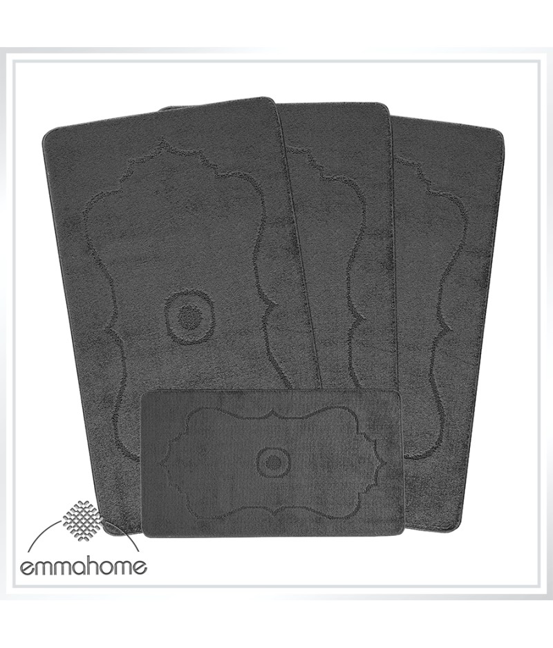 ROMANY GYPSY WASHABLE 4PCS MAT/RUG SET, CARAVAN/MOBILE HOME TOURER SIZES, 67X120CM, Hilal ROMANY GYPSY WASHABLE 4PCS MAT/RUG SET, CARAVAN/MOBILE HOME TOURER SIZES, 67X120CM, Hilal