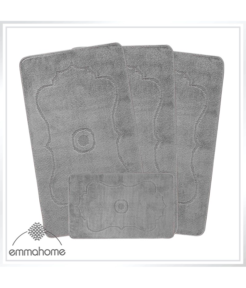 ROMANY GYPSY WASHABLE 4PCS MAT/RUG SET, CARAVAN/MOBILE HOME TOURER SIZES, 67X120CM, Hilal ROMANY GYPSY WASHABLE 4PCS MAT/RUG SET, CARAVAN/MOBILE HOME TOURER SIZES, 67X120CM, Hilal