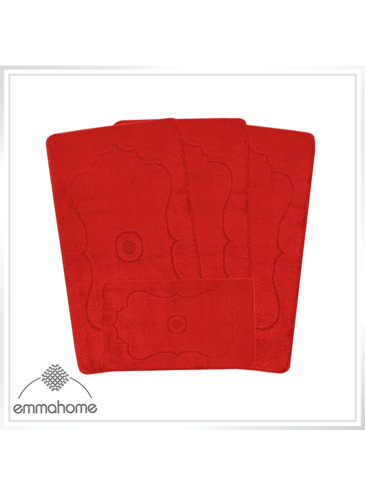 ROMANY GYPSY WASHABLE 4PCS MAT/RUG SET, CARAVAN/MOBILE HOME TOURER SIZES, 67X120CM, Hilal ROMANY GYPSY WASHABLE 4PCS MAT/RUG SET, CARAVAN/MOBILE HOME TOURER SIZES, 67X120CM, Hilal