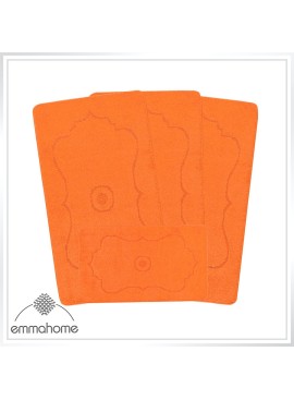 ROMANY GYPSY WASHABLE 4PCS MAT/RUG SET, CARAVAN/MOBILE HOME TOURER SIZES, 67X120CM, Hilal