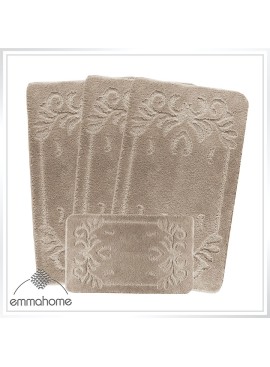 ROMANY GYPSY CARAVAN WASHABLE 4PCS MAT SET, CARAVAN TOURER SIZE 67X120CM, MABEL