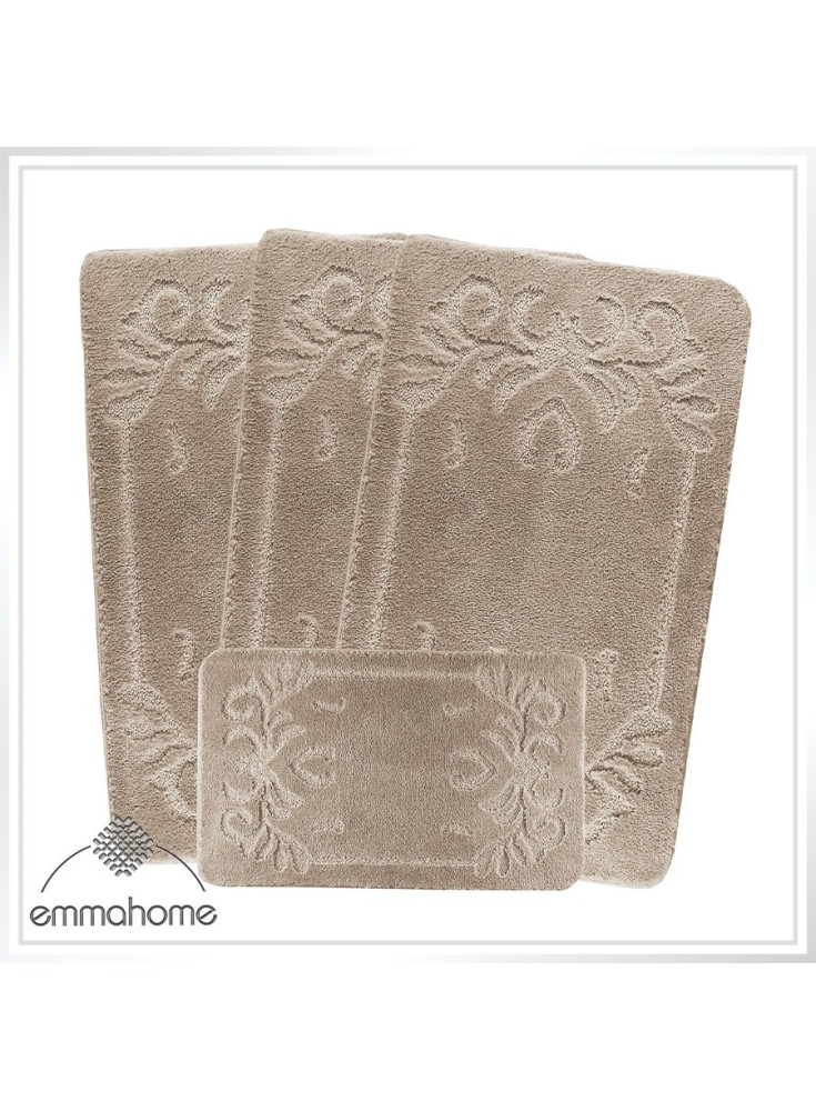 ROMANY GYPSY CARAVAN WASHABLE 4PCS MAT SET, CARAVAN TOURER SIZE 67X120CM, MABEL ROMANY GYPSY CARAVAN WASHABLE 4PCS MAT SET, CARAVAN TOURER SIZE 67X120CM, MABEL