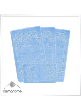 ROMANY GYPSY CARAVAN WASHABLE 4PCS MAT SET, CARAVAN TOURER SIZE 67X120CM, MABEL