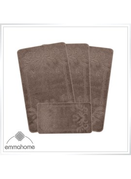 ROMANY GYPSY CARAVAN WASHABLE 4PCS MAT SET, CARAVAN TOURER SIZE 67X120CM, MABEL