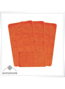 ROMANY GYPSY CARAVAN WASHABLE 4PCS MAT SET, CARAVAN TOURER SIZE 67X120CM, MABEL