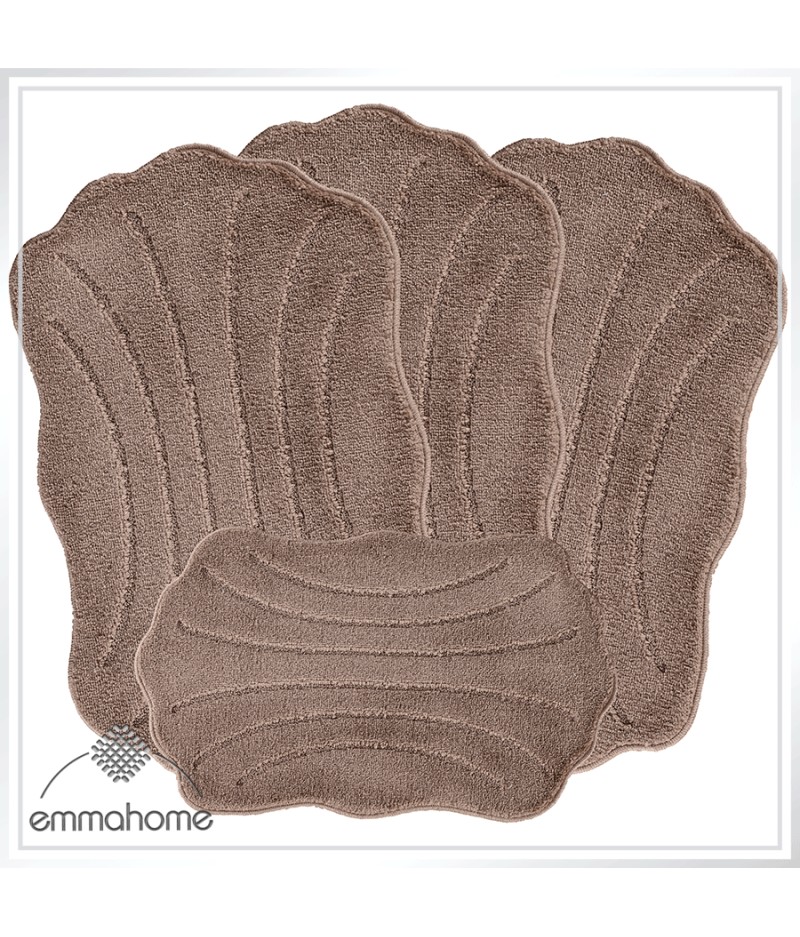 ROMANY GYPSY CARAVAN WASHABLE MATS 4pcs SET, Mussel Tuorier Size ROMANY GYPSY CARAVAN WASHABLE MATS 4pcs SET, Mussel Tuorier Size