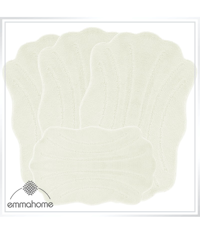 ROMANY GYPSY CARAVAN WASHABLE MATS 4pcs SET, Mussel Tuorier Size ROMANY GYPSY CARAVAN WASHABLE MATS 4pcs SET, Mussel Tuorier Size