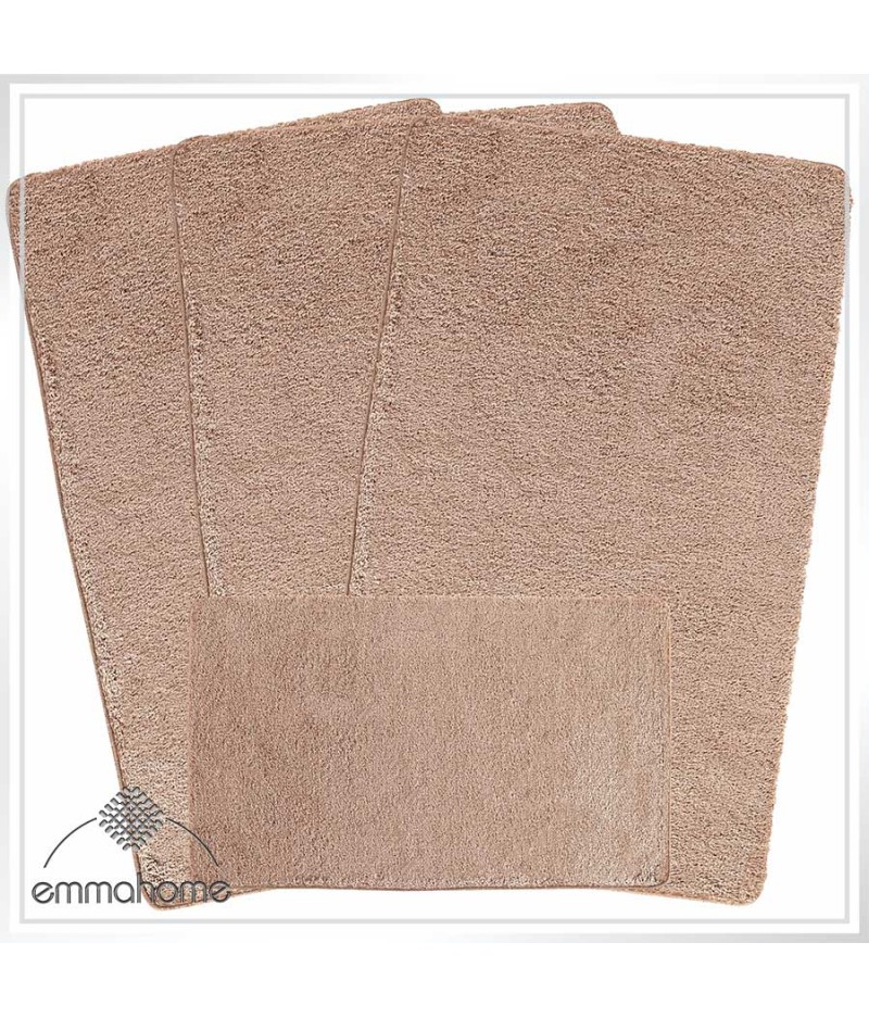 SHINY ROMANY GYPSY CARAVAN 4pcs Washable Mats/Rugs Set, 75x125cm - ULTRA SOFTNESS SANTA