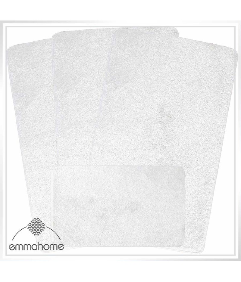 SHINY ROMANY GYPSY CARAVAN 4pcs Washable Mats/Rugs Set, 75x125cm - ULTRA SOFTNESS SANTA