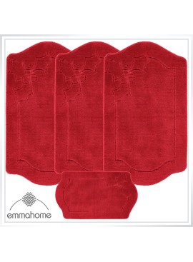 ROMANY GYPSY CARAVAN WASHABLE MATS 4pcs SET, Holly Tuorier Size