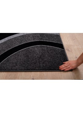 Luxury Laser Cutting Rugs Carpets Bedroom Living Room Hallway Runner, MURANO-GREY/BLUE-9161B