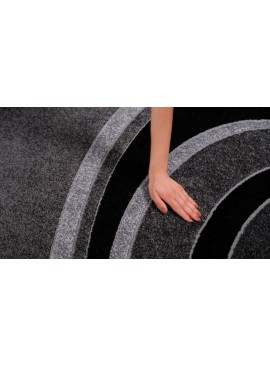 Luxury Laser Cutting Rugs Carpets Bedroom Living Room Hallway Runner, MURANO-GREY/BLUE-9161B